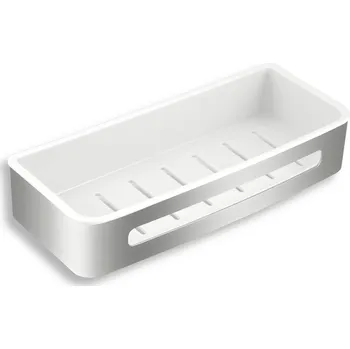 Koupelnový nábytek Novaservis Titania Yacore 65568,4 - nerezová polička na zeď 290 x 123 mm - plastová vyjímatelná vložka (65568,4)