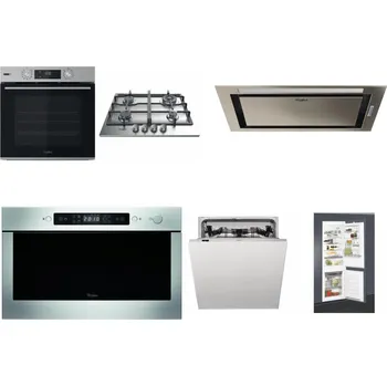 Set domácích spotřebičů WHIRLPOOL OMSK58HU1SX + WHIRLPOOL TKRL 661 IX EU + WHIRLPOOL WCT3 64 FLB X + WHIRLPOOL AMW 439 IX + WHIRLPOOL WIC 3C33 PFE + WHIRLPOOL ART 65031