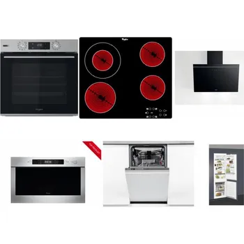 Set domácích spotřebičů WHIRLPOOL OMSK58HU1SX + WHIRLPOOL AKT 8130/NE + WHIRLPOOL AKR 62F LT K + WHIRLPOOL AMW 423/IX + WHIRLPOOL WSIO 3O34 PFE X + WHIRLPOOL ART 66112