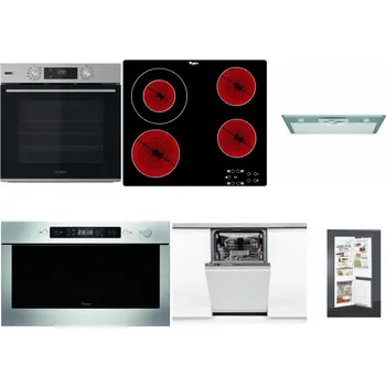 Set domácích spotřebičů WHIRLPOOL OMSK58HU1SX + WHIRLPOOL AKT 8130/NE + WHIRLPOOL AKR 650/1 IX + WHIRLPOOL AMW 439 IX + WHIRLPOOL WSIO 3O34 PFE X + WHIRLPOOL ART 65031