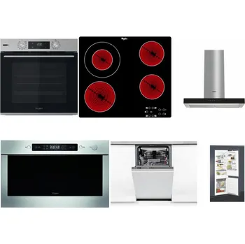 Set domácích spotřebičů WHIRLPOOL OMSK58HU1SX + WHIRLPOOL AKT 8130/NE + WHIRLPOOL WHBS 62F LT K + WHIRLPOOL AMW 439 IX + WHIRLPOOL WSIO 3O34 PFE X + WHIRLPOOL ART 65031
