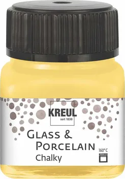 Speciální výtvarná barva C.Kreul Glass & Porcelain Chalky 20 ml žlutý šafrán