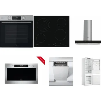 Set domácích spotřebičů WHIRLPOOL OMSK58HU1SX + WHIRLPOOL AKT 8900 BA + WHIRLPOOL WHBS 62F LT K + WHIRLPOOL AMW 423/IX + WHIRLPOOL WSIC 3M27 C + WHIRLPOOL WHC18 T311