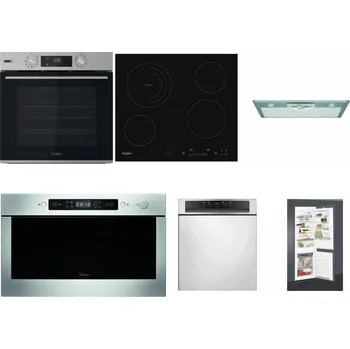 Set domácích spotřebičů WHIRLPOOL OMSK58HU1SX + WHIRLPOOL AKT 8900 BA + WHIRLPOOL AKR 650/1 IX + WHIRLPOOL AMW 439 IX + WHIRLPOOL WBC 3C34 PF X + WHIRLPOOL ART 65031