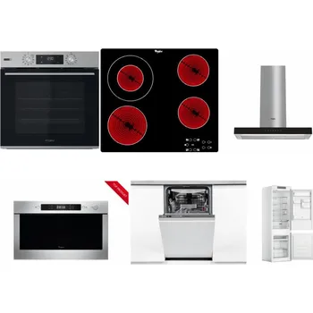 Set domácích spotřebičů WHIRLPOOL OMSK58HU1SX + WHIRLPOOL AKT 8130/NE + WHIRLPOOL WHBS 62F LT K + WHIRLPOOL AMW 423/IX + WHIRLPOOL WSIO 3O34 PFE X + WHIRLPOOL WHC18 T311