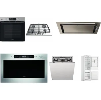 Set domácích spotřebičů WHIRLPOOL OMSK58HU1SX + WHIRLPOOL TKRL 661 IX EU + WHIRLPOOL WCT3 64 FLB X + WHIRLPOOL AMW 439 IX + WHIRLPOOL WIO 3O540 PELG + WHIRLPOOL WHC18 T311