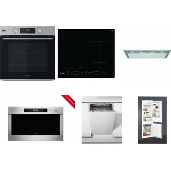 Set domácích spotřebičů WHIRLPOOL OMSK58HU1SX + WHIRLPOOL WL B8160 NE + WHIRLPOOL AKR 650/1 IX + WHIRLPOOL AMW 423/IX + WHIRLPOOL WSIC 3M27 C + WHIRLPOOL ART 65031