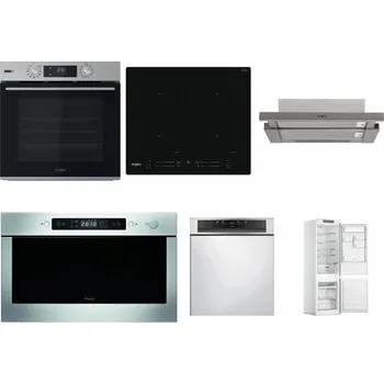 Set domácích spotřebičů WHIRLPOOL OMSK58HU1SX + WHIRLPOOL WL S7260 NE + WHIRLPOOL AKR 5390/1 IX + WHIRLPOOL AMW 439 IX + WHIRLPOOL WBC 3C34 PF X + WHIRLPOOL WHC18 T311