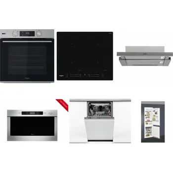 Set domácích spotřebičů WHIRLPOOL OMSK58HU1SX + WHIRLPOOL WL S7260 NE + WHIRLPOOL AKR 5390/1 IX + WHIRLPOOL AMW 423/IX + WHIRLPOOL WSIO 3O34 PFE X + WHIRLPOOL ART 66112