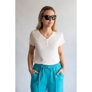 Dámská halenka Halenka krátký rukáv DZ-8842 barva: béžová