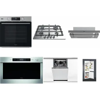 Set domácích spotřebičů WHIRLPOOL OMSK58HU1SX + WHIRLPOOL TKRL 661 IX EU + WHIRLPOOL AKR 749/1 IX + WHIRLPOOL AMW 439 IX + WHIRLPOOL WSIO 3O34 PFE X + WHIRLPOOL ART 65031