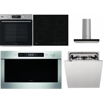 Set domácích spotřebičů WHIRLPOOL OMSK58HU1SX + WHIRLPOOL AKT 8900 BA + WHIRLPOOL WHBS 62F LT K + WHIRLPOOL AMW 439 IX + WHIRLPOOL WIC 3C33 PFE