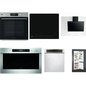 Set domácích spotřebičů WHIRLPOOL OMSK58HU1SX + WHIRLPOOL WL S7260 NE + WHIRLPOOL AKR 62F LT K + WHIRLPOOL AMW 439 IX + WHIRLPOOL WBC 3C34 PF X + WHIRLPOOL ART 65031