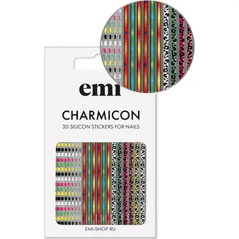 emi Charmicon 3D Silicone Stickers #206 Colored Lines - samolepka