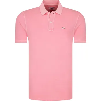 Pánské tričko Tommy Jeans Polokošile | Barva:růžová | Velikost:M