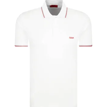 Pánské tričko HUGO Polokošile Dinoso202 | Barva:bílý | Velikost:XL