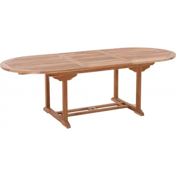 Zahradní sestava Zahradní stůk 180x200 oválný rozkládací teak