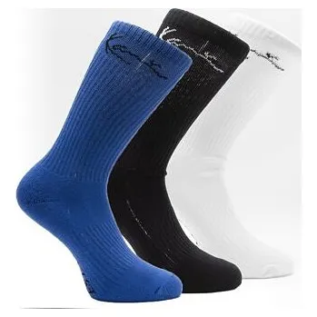 Pánské ponožky Ponožky Karl Kani Signature 3-Pack Socks blue/white/black velikosti ponožek EUR 39-42