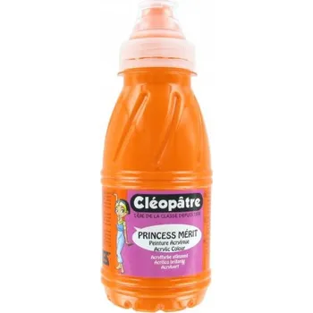 Olejová barva Cleopatre Akrylová barva CLEOPATRE 250 ml ORANŽOVÁ