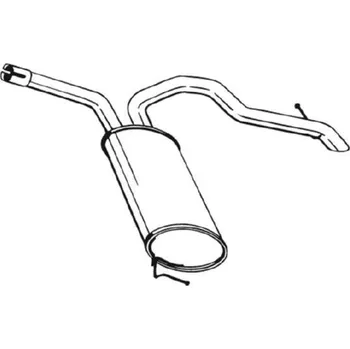 Výfukový systém Zadní tlumič výfuku BOSAL 281-877
