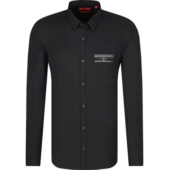 Pánská košile HUGO Košile Ero3 | Barva:černý | Velikost:M