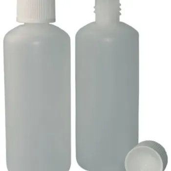 Lékovka 100 ml lahvička + uzávěr s dětskou pojistkou natur/bílá