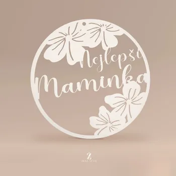 Vánoční ozdoba Dřevěná ozdoba na zavěšení- NEJLEPŠÍ MAMINKA