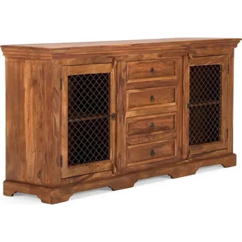 Příborník do zásuvky Rustikální příborník hnědý z akácie Artus