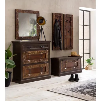 Předsíňová stěna Předsíňový set z recyklovaného dřeva Mamba II