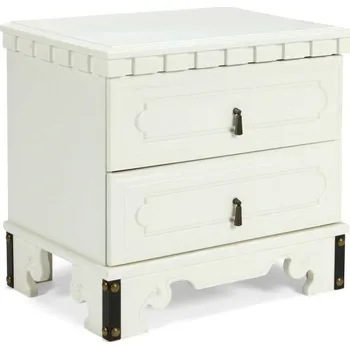 Noční stolek Noční stolek bílý Constantin - LIKVIDACE VZORKŮ