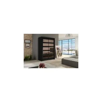 Šatní skříň FALCO Skříň Miami IV černá