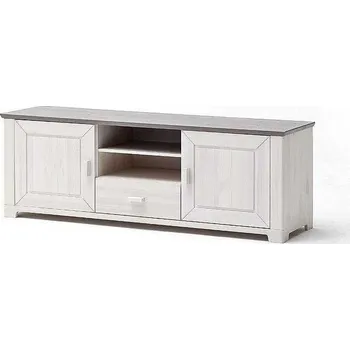 Televizní stolek Dřevěný TV stolek Malmo borovice