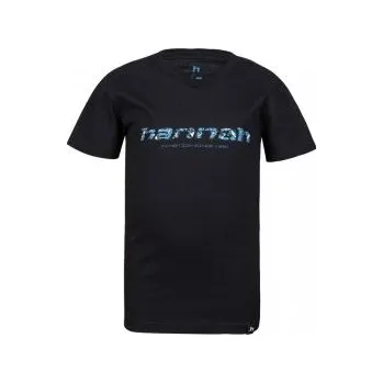 Chlapecké tričko Hannah RANDY JR anthracite (print) 134 - 140; Černá tričko