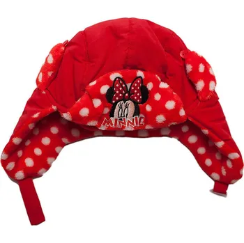 Čepice Minnie Mouse červená dívčí čepice Velikost: 52