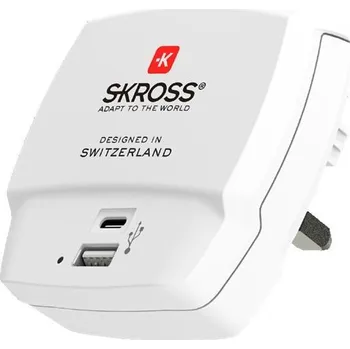 Adaptér k notebooku SKROSS USB nabíjecí adaptér Type-C UK, 5400mA max., DC55UK