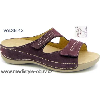 Dámská zdravotní obuv MEDISTYLE ŠÁRKA LŠ-V15/4 pantofel FIALOVÝ, --- - 38