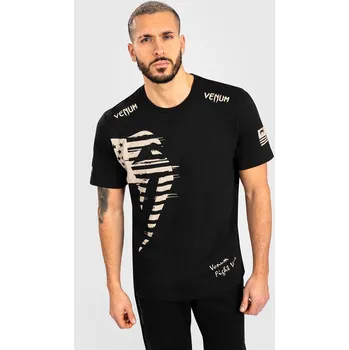 Pánská móda Pánské tričko Venum Giant USA - Regular Fit - Black černé Velikost: M