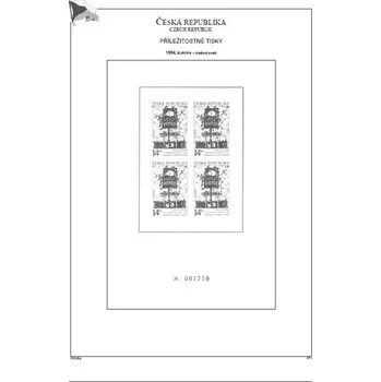 Sběratelství Albové listy A4, POMfila ČR – černotisky (PT-PTR) - ročník 1993-2014, (65 listů), bez obalů, papír 160gr.
