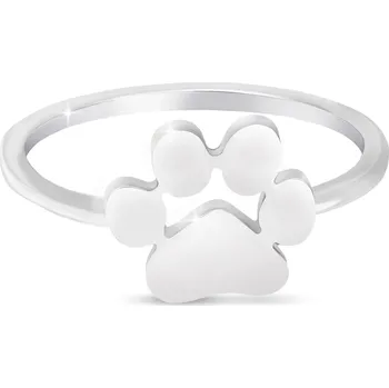 Prsten biju Dámský jemný prsten z chirurgické oceli, tlapka 4000282 Velikost prstenu - obvod: 64 mm