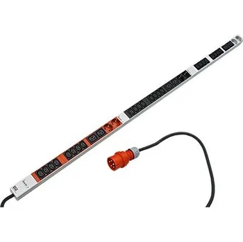 Napájecí panel PDU 19.07.2173 Vertikální napájecí panel, 3f., 24xC13, 6xC19, 6x CEE 7/3, 3m ,IEC 60309, 3P+N+E