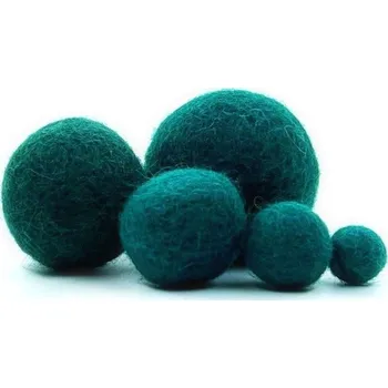 MMboutique Plstěná kulička vel.L 016-Peacock