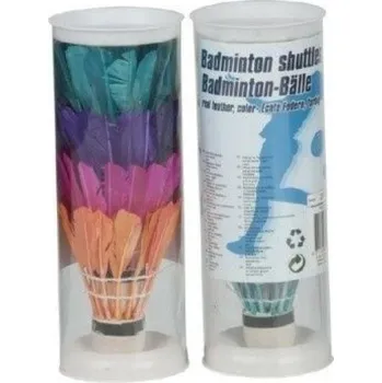 Badminton Košíčky na badminton péřové barevné 4ks
