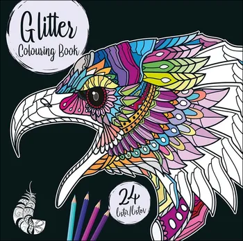 Glitter Colouring Book 24 relaxačních omalovánek - DITIPO (2022, brožovaná)