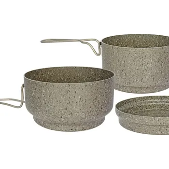 Kempingové nádobí Alb Ešus Antiadhez Stone trojdílný