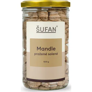 ŠUFAN s.r.o. Mandle pražené solené ve skle Španělsko - 500 g