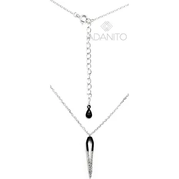 Náhrdelník Stříbrný náhrdelník se zirkony