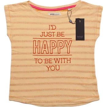 Dívčí tričko EMOI Žluté tričko pro slečny Happy Velikost: 164