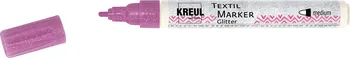 C.Kreul 92661 Textil Marker Glitter Medium růžový