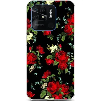 Pouzdro na mobilní telefon Kryt Xiaomi Redmi 10C Květy růží (obal neboli pouzdro na Xiaomi Redmi 10C)