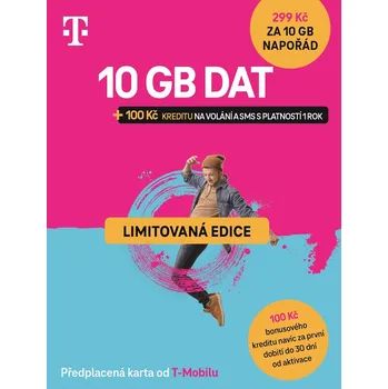 SIM karta T-Mobile SIM Twist s námi 10 GB s kreditem 100 Kč limitovaná edice